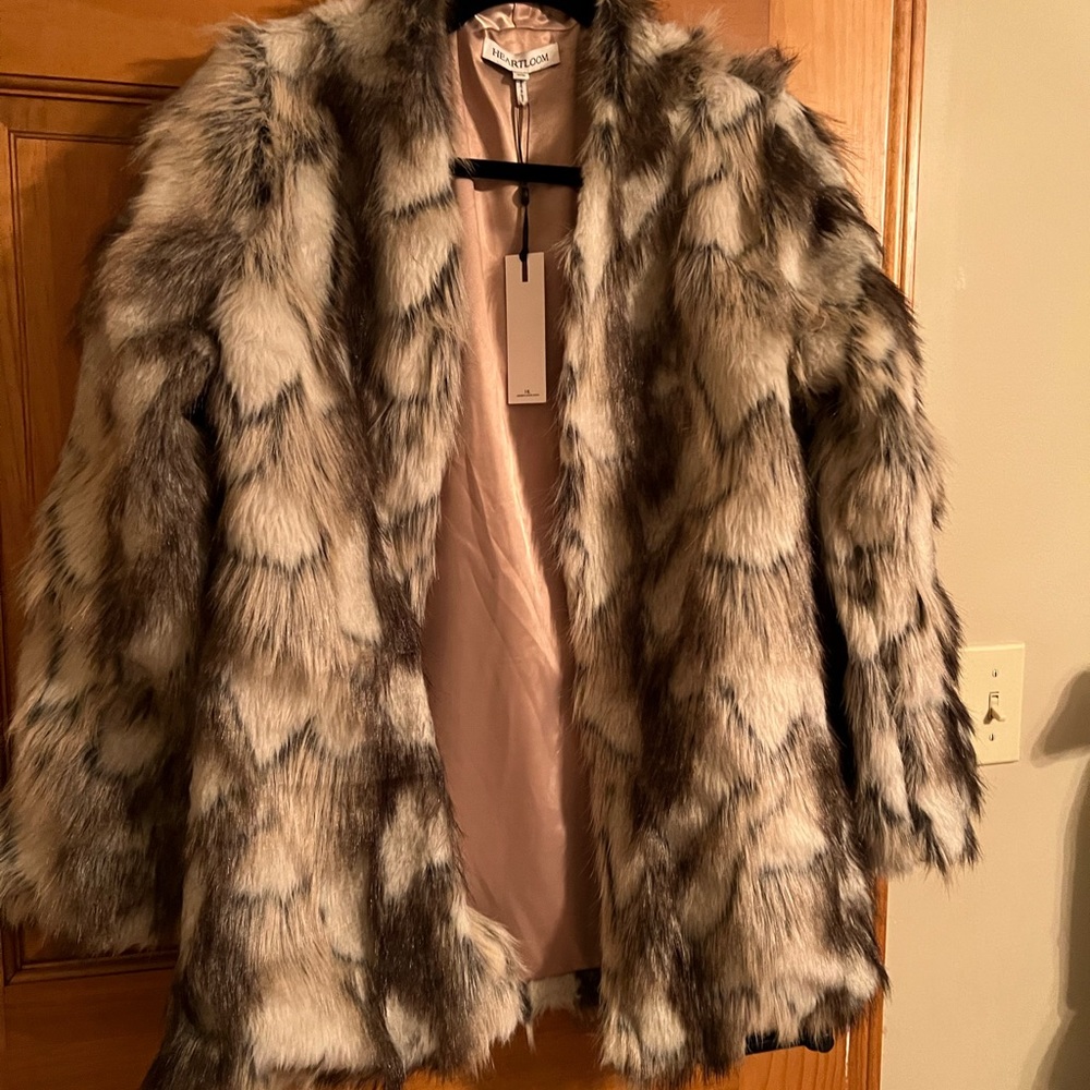 Heartloom rex rabbit fur jacket